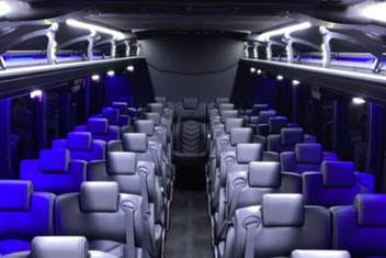Greensboro Charter Bus Interior