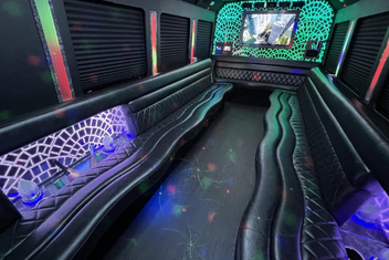 Greensboro Limo Bus Interior