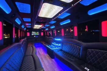 Greensboro Limousine Bus Interior