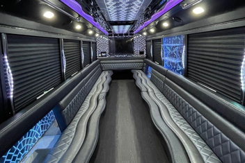 Greensboro Party Bus Interior