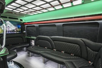 Greensboro Sprinter Party Bus Interior