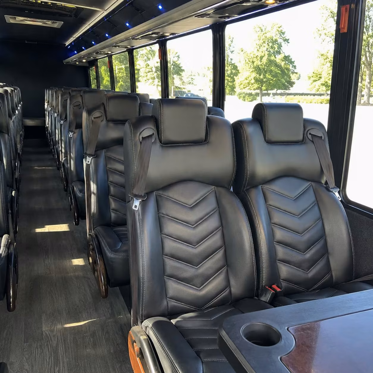 25 passenger minibus interior