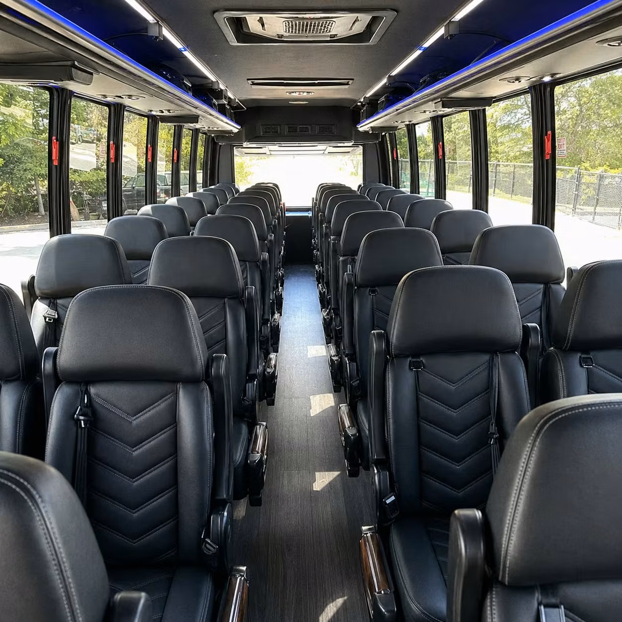 28 passenger minibus inside