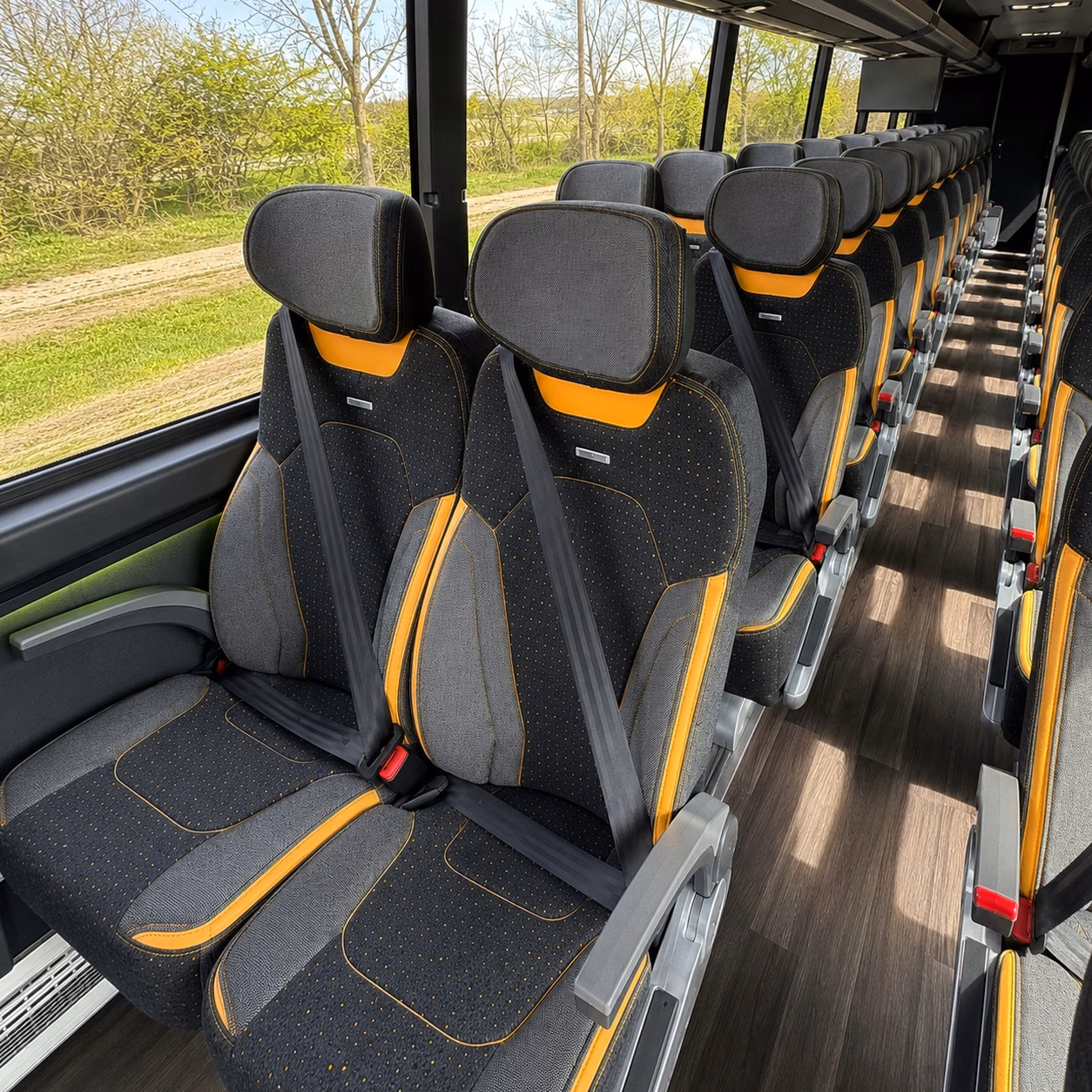 charter buses for large greensboro wedding venues and guest counts
