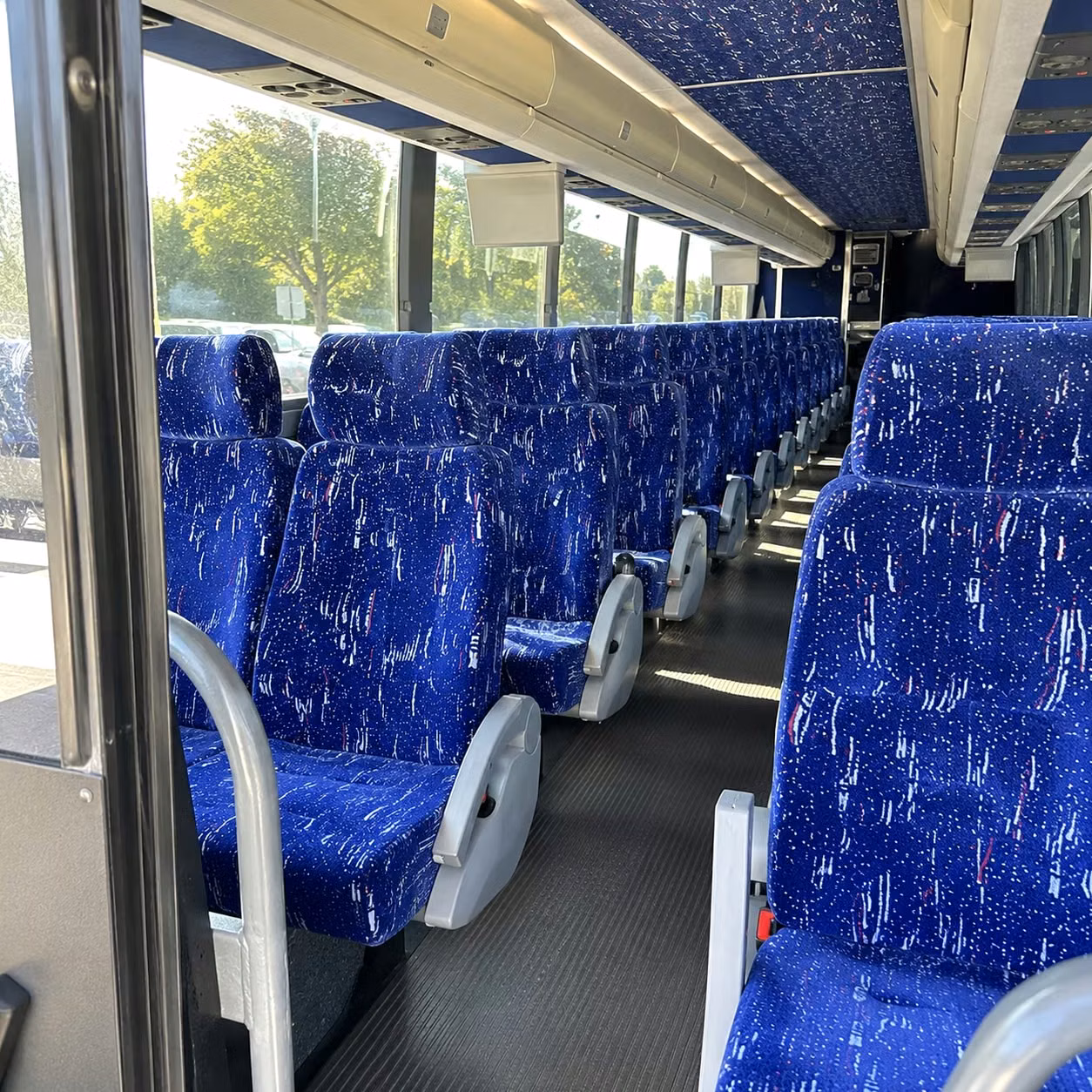 greensboro charter bus interior