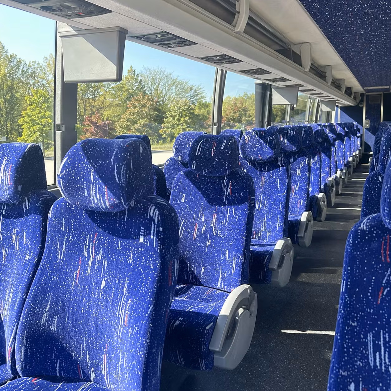 greensboro charter bus rental interior
