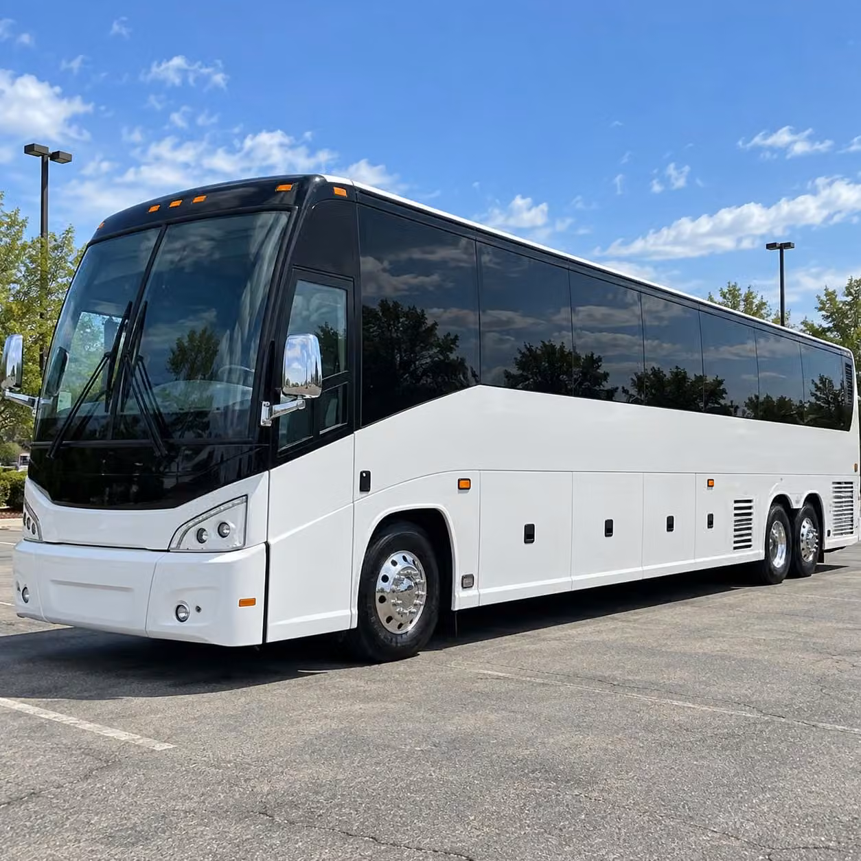 sports team fan charter bus rentals in greensboro